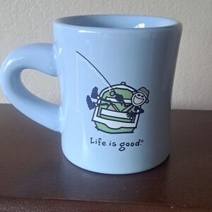 Life is Good Diner/Restaurant Mug Jake Fishing Boat-Do What You Like ..Like What